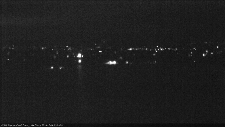 Lake Travis webcam, October 18, 2018 10:25 PM CT