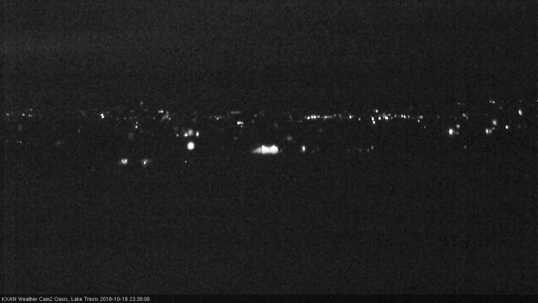 Lake Travis webcam, October 18, 2018 10:40 PM CT