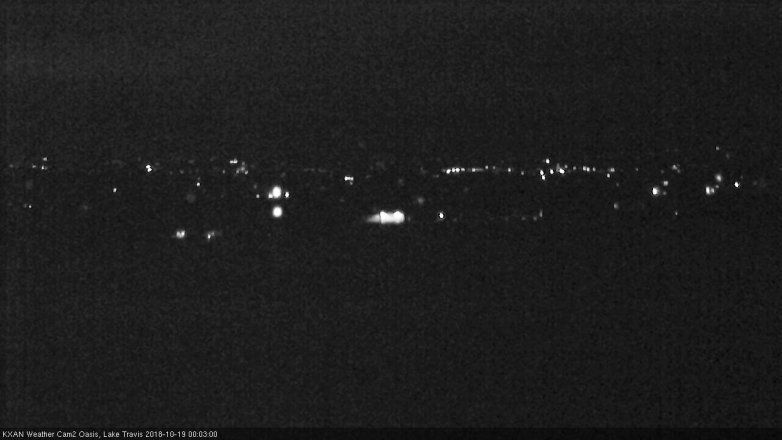 Lake Travis webcam, October 18, 2018 11:05 PM CT