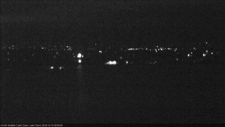 Lake Travis webcam, October 18, 2018 11:10 PM CT