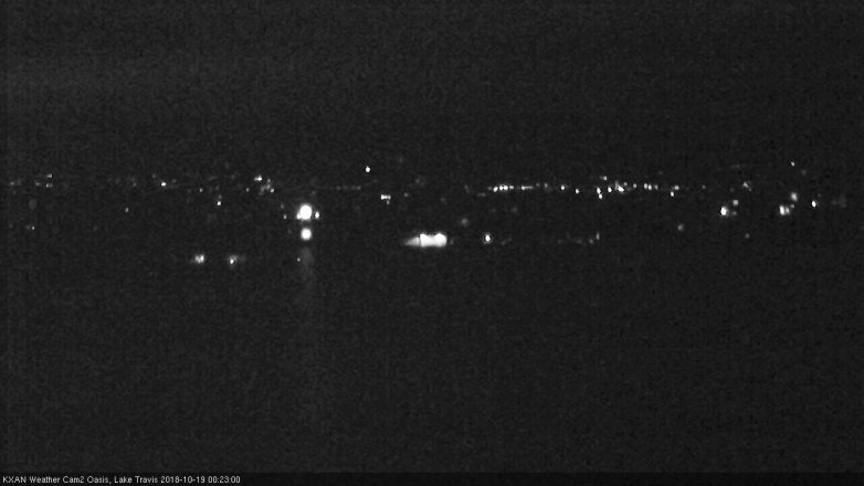 Lake Travis webcam, October 18, 2018 11:25 PM CT