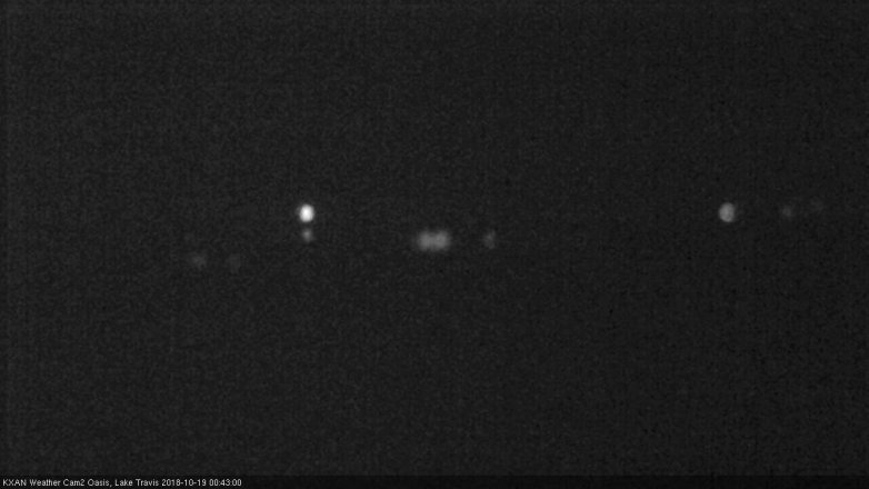 Lake Travis webcam, October 18, 2018 11:45 PM CT