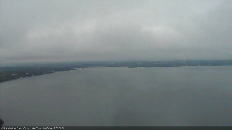 Lake Travis webcam, October 19, 2018 9:00 AM CT