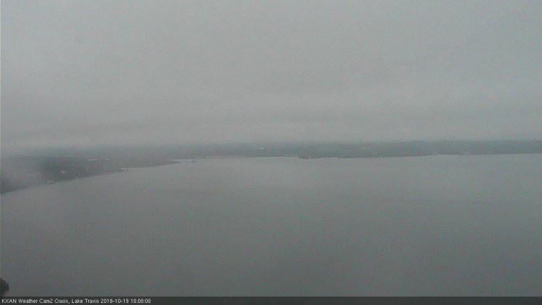 Lake Travis webcam, October 19, 2018 9:10 AM CT