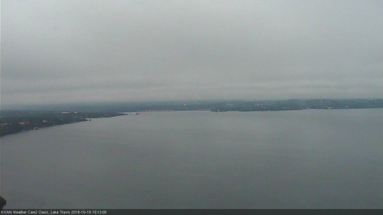 Lake Travis webcam, October 19, 2018 9:15 AM CT