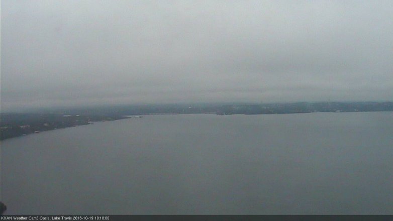 Lake Travis webcam, October 19, 2018 9:20 AM CT