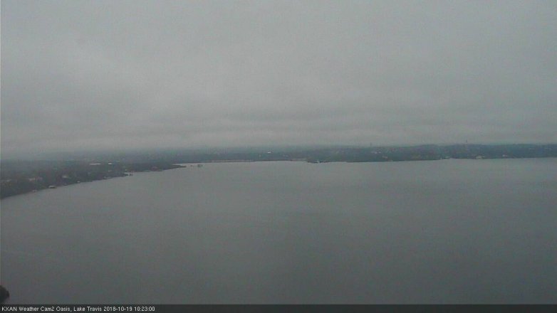 Lake Travis webcam, October 19, 2018 9:25 AM CT