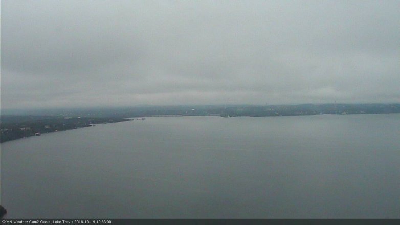 Lake Travis webcam, October 19, 2018 9:35 AM CT