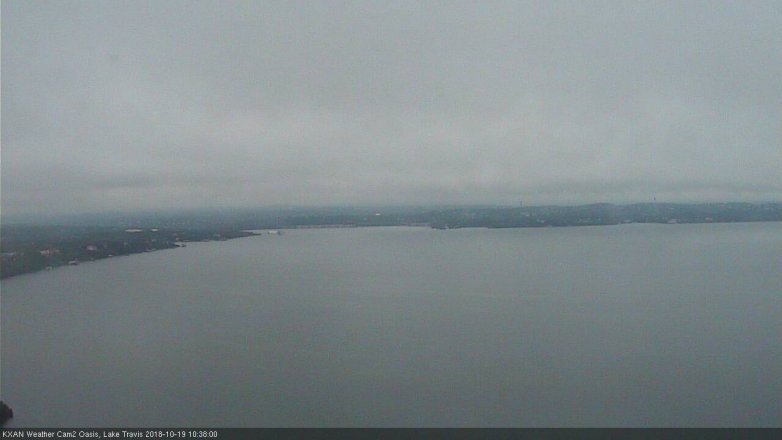 Lake Travis webcam, October 19, 2018 9:40 AM CT