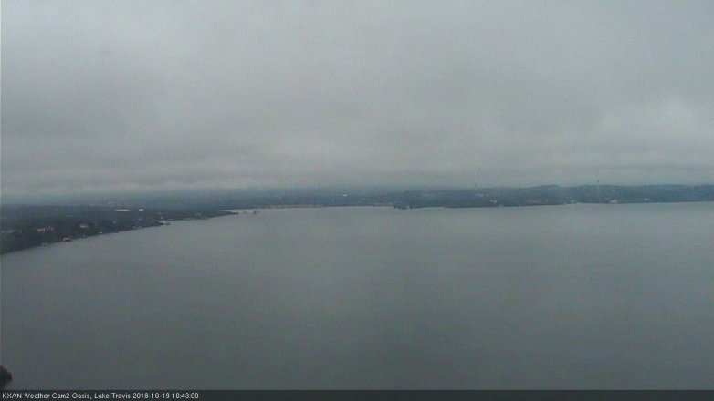 Lake Travis webcam, October 19, 2018 9:45 AM CT