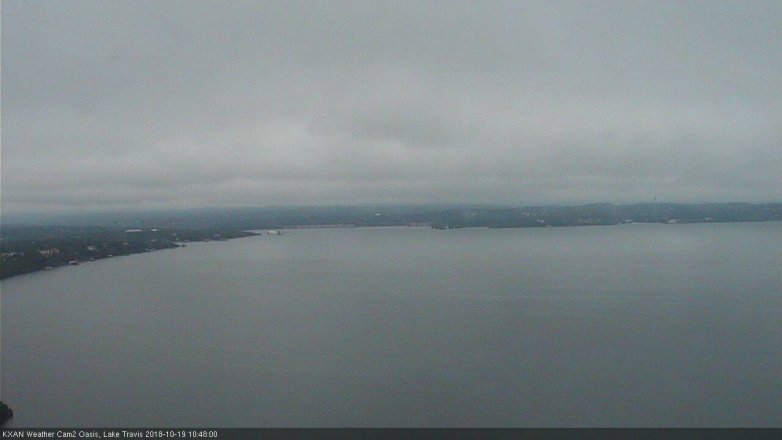 Lake Travis webcam, October 19, 2018 9:50 AM CT