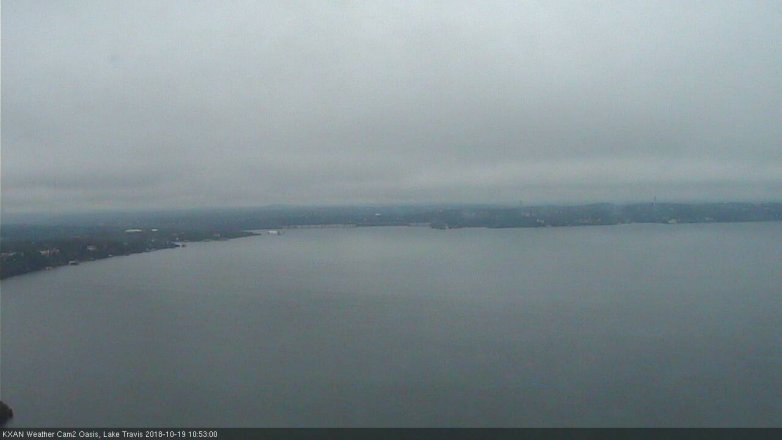Lake Travis webcam, October 19, 2018 9:55 AM CT