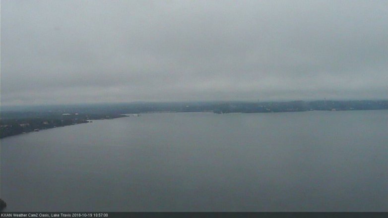Lake Travis webcam, October 19, 2018 10:00 AM CT