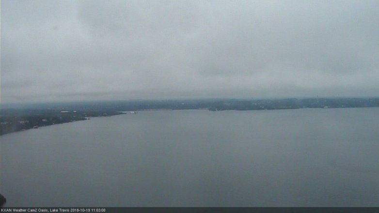 Lake Travis webcam, October 19, 2018 10:05 AM CT