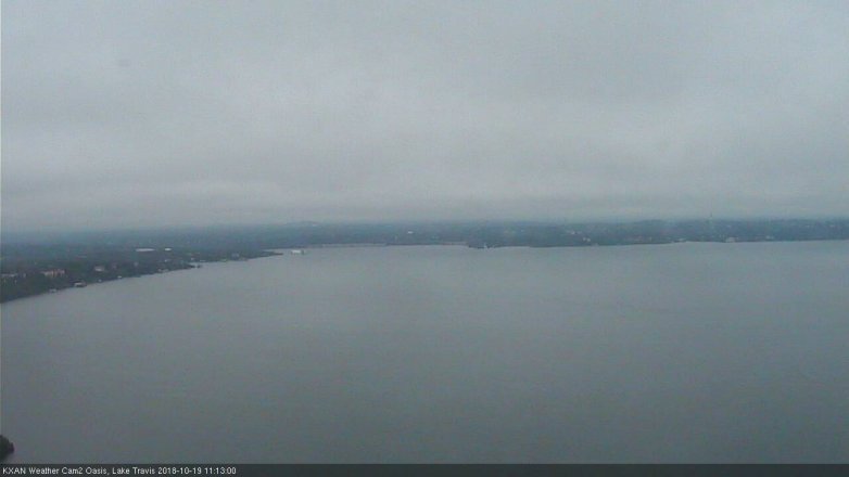 Lake Travis webcam, October 19, 2018 10:15 AM CT
