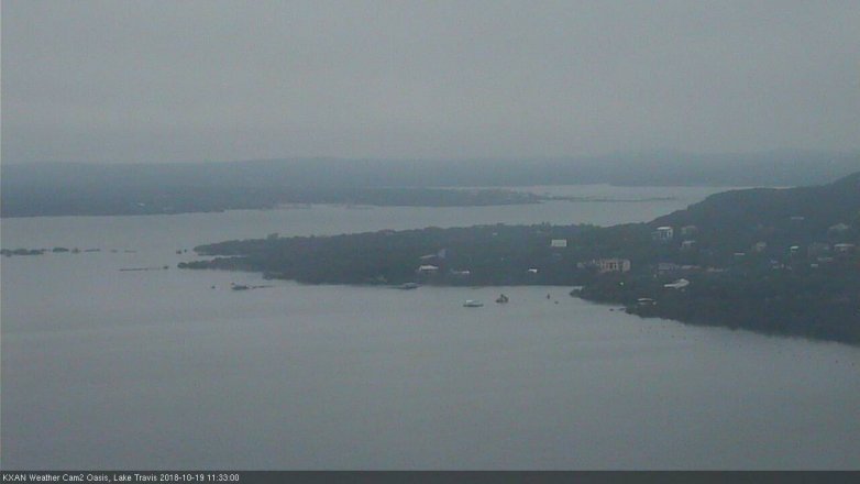 Lake Travis webcam, October 19, 2018 10:35 AM CT