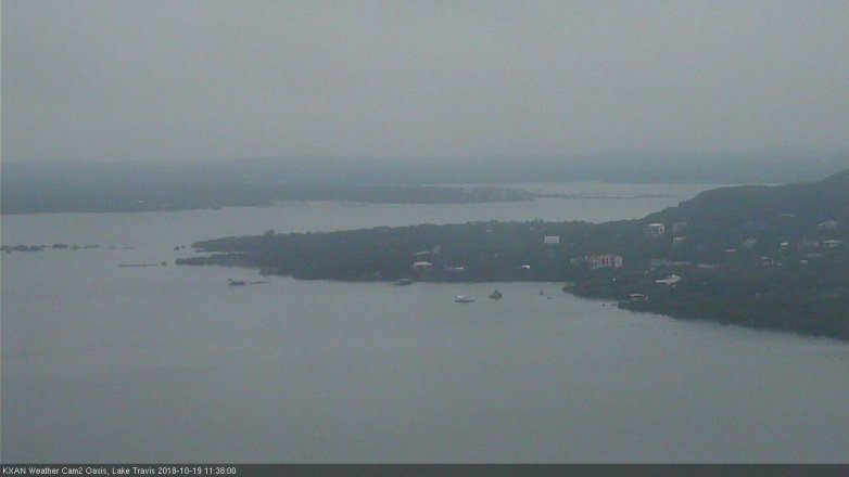 Lake Travis webcam, October 19, 2018 10:40 AM CT
