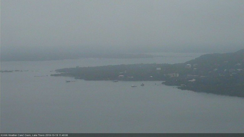 Lake Travis webcam, October 19, 2018 10:50 AM CT