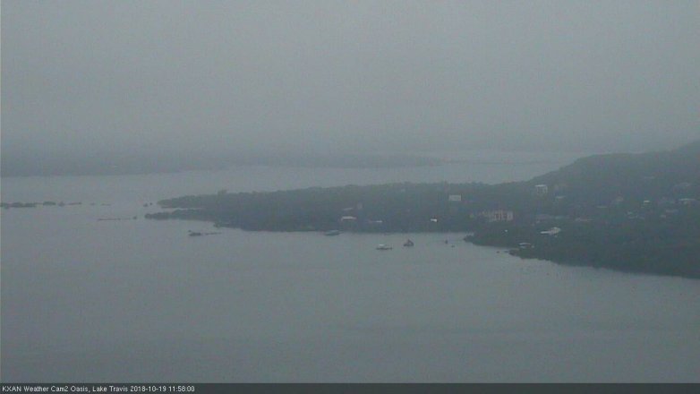 Lake Travis webcam, October 19, 2018 11:00 AM CT