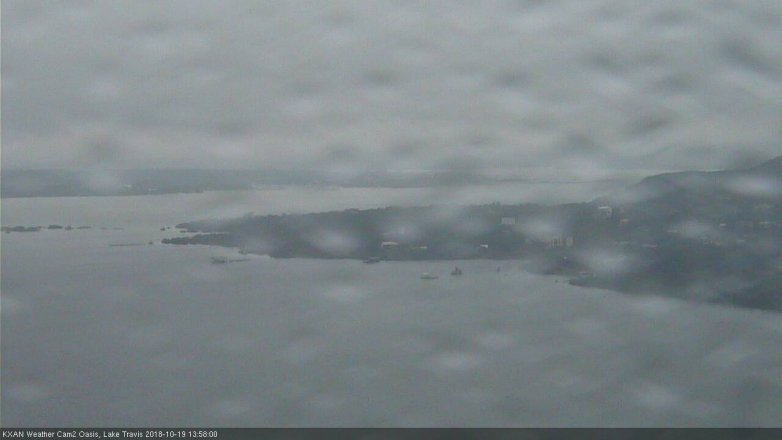 Lake Travis webcam, October 19, 2018 1:00 PM CT