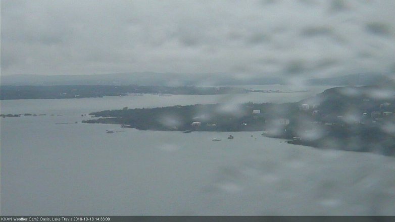 Lake Travis webcam, October 19, 2018 1:35 PM CT