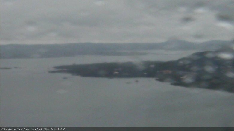 Lake Travis webcam, October 19, 2018 2:05 PM CT