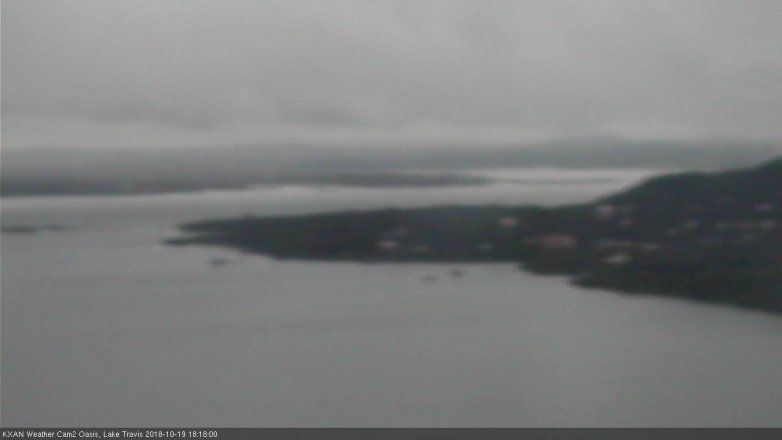 Lake Travis webcam, October 19, 2018 5:20 PM CT