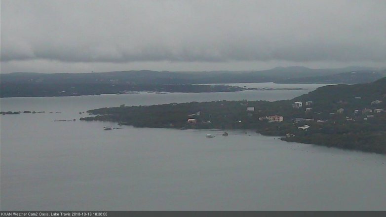 Lake Travis webcam, October 19, 2018 5:40 PM CT