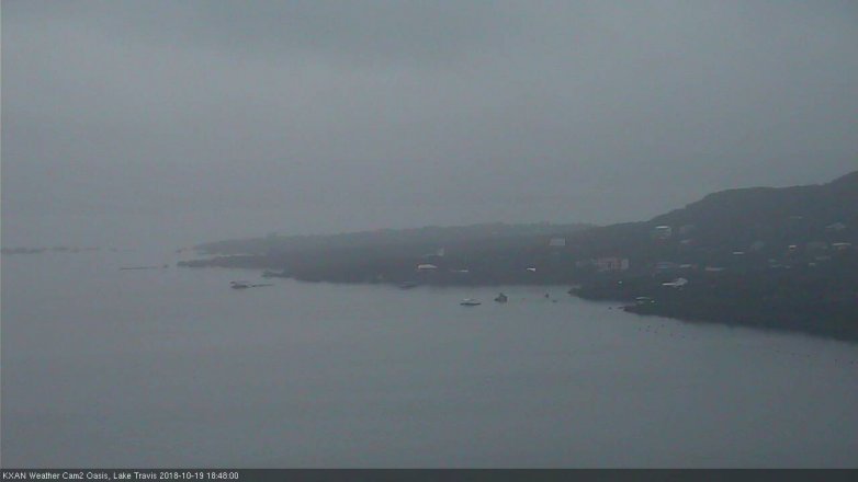 Lake Travis webcam, October 19, 2018 5:50 PM CT