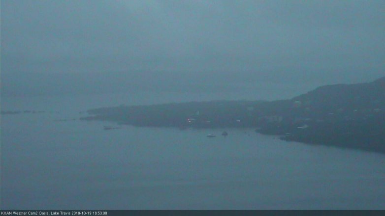 Lake Travis webcam, October 19, 2018 5:55 PM CT