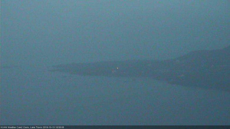 Lake Travis webcam, October 19, 2018 6:00 PM CT
