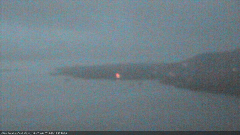 Lake Travis webcam, October 19, 2018 6:15 PM CT