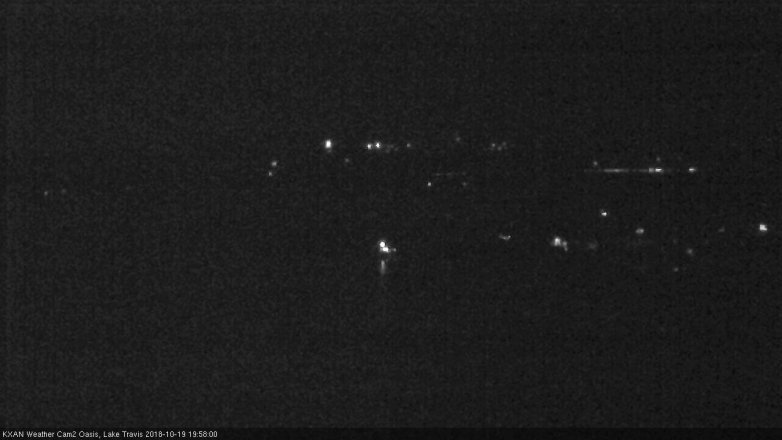 Lake Travis webcam, October 19, 2018 7:00 PM CT