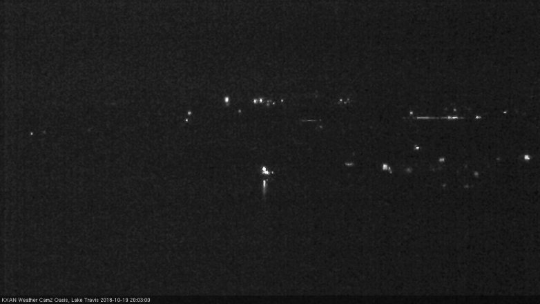 Lake Travis webcam, October 19, 2018 7:05 PM CT
