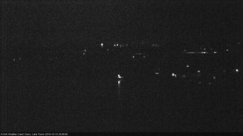 Lake Travis webcam, October 19, 2018 7:10 PM CT