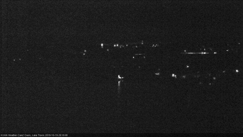 Lake Travis webcam, October 19, 2018 7:20 PM CT