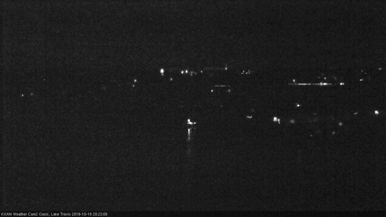 Lake Travis webcam, October 19, 2018 7:25 PM CT