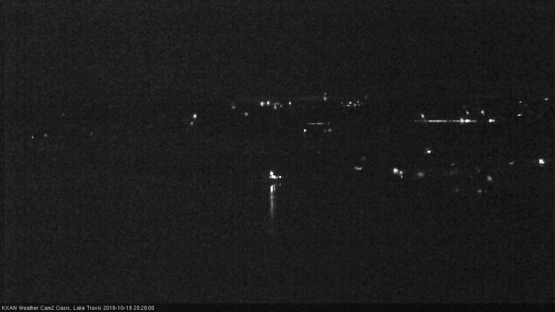 Lake Travis webcam, October 19, 2018 7:30 PM CT
