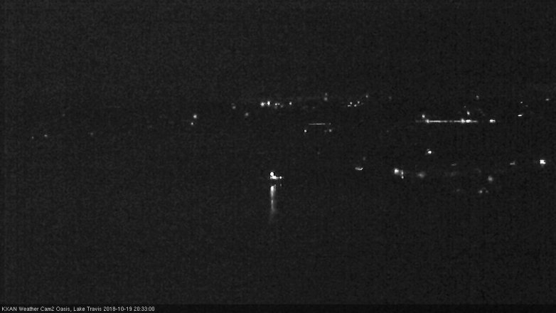 Lake Travis webcam, October 19, 2018 7:35 PM CT