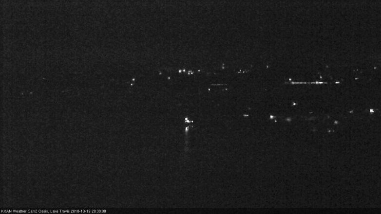 Lake Travis webcam, October 19, 2018 7:40 PM CT