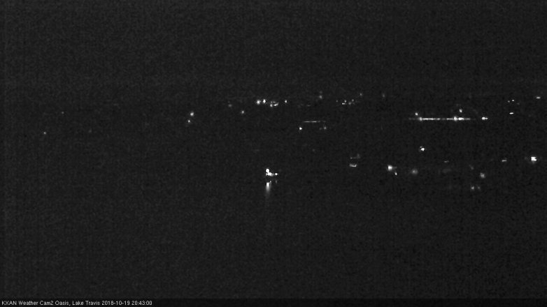Lake Travis webcam, October 19, 2018 7:45 PM CT