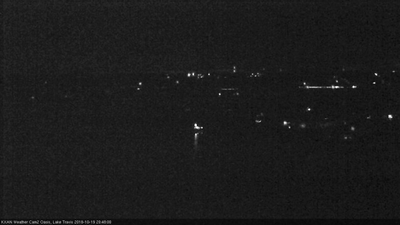 Lake Travis webcam, October 19, 2018 7:50 PM CT