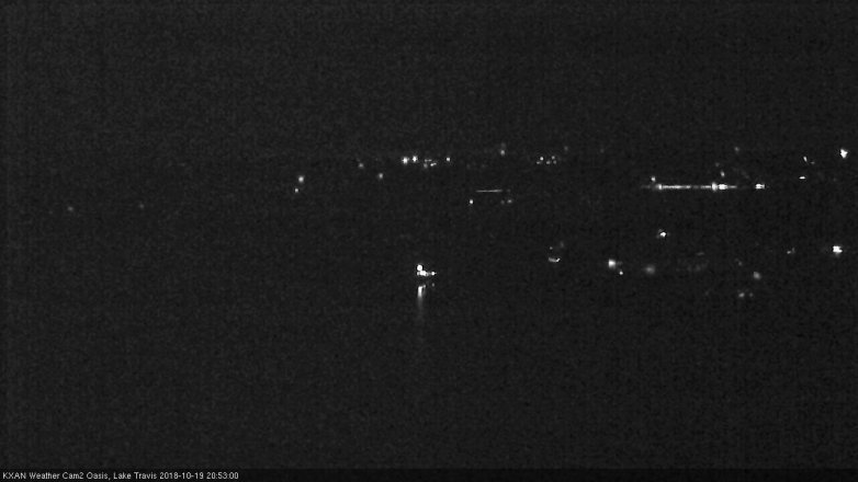 Lake Travis webcam, October 19, 2018 7:55 PM CT