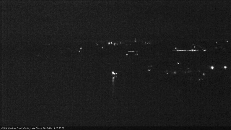 Lake Travis webcam, October 19, 2018 8:00 PM CT