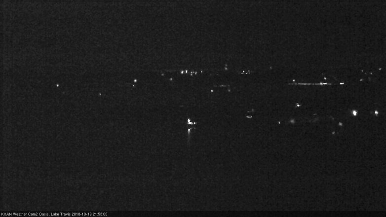 Lake Travis webcam, October 19, 2018 8:55 PM CT