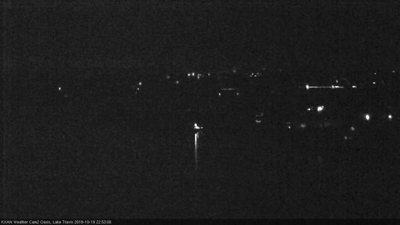 Lake Travis webcam, October 19, 2018 9:55 PM CT