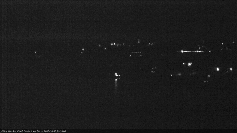 Lake Travis webcam, October 19, 2018 10:15 PM CT