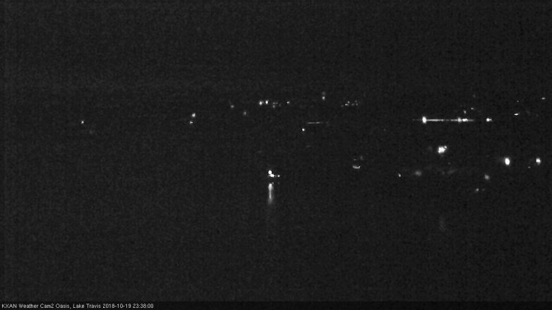 Lake Travis webcam, October 19, 2018 10:40 PM CT