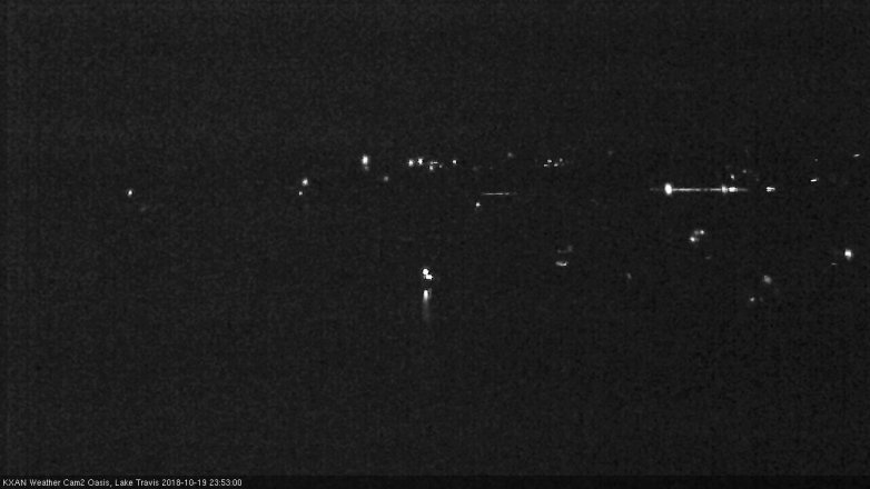 Lake Travis webcam, October 19, 2018 10:55 PM CT