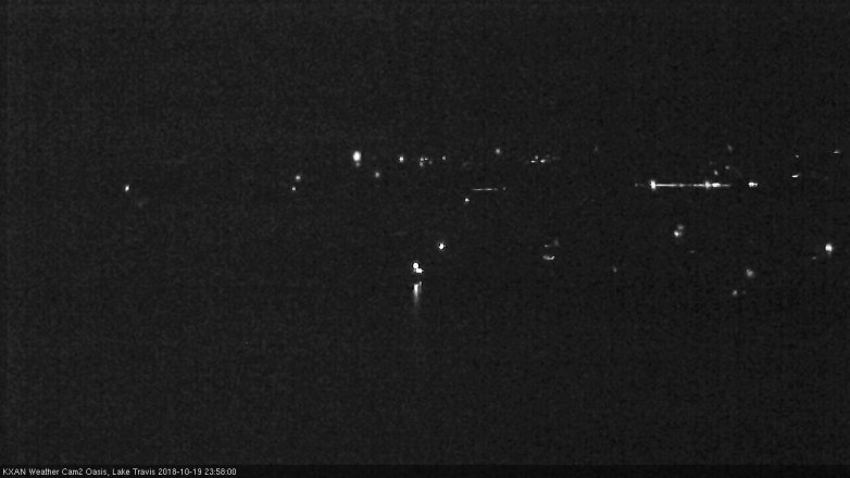 Lake Travis webcam, October 19, 2018 11:00 PM CT